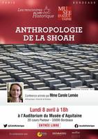 Conf Anthropologie de la Shoah 8 avril Musée Aquitaine